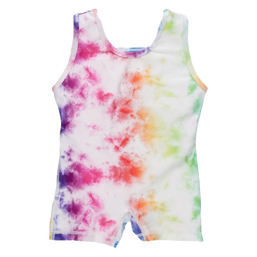 RAINBOW TIE DYE LEOTARD ROMPER