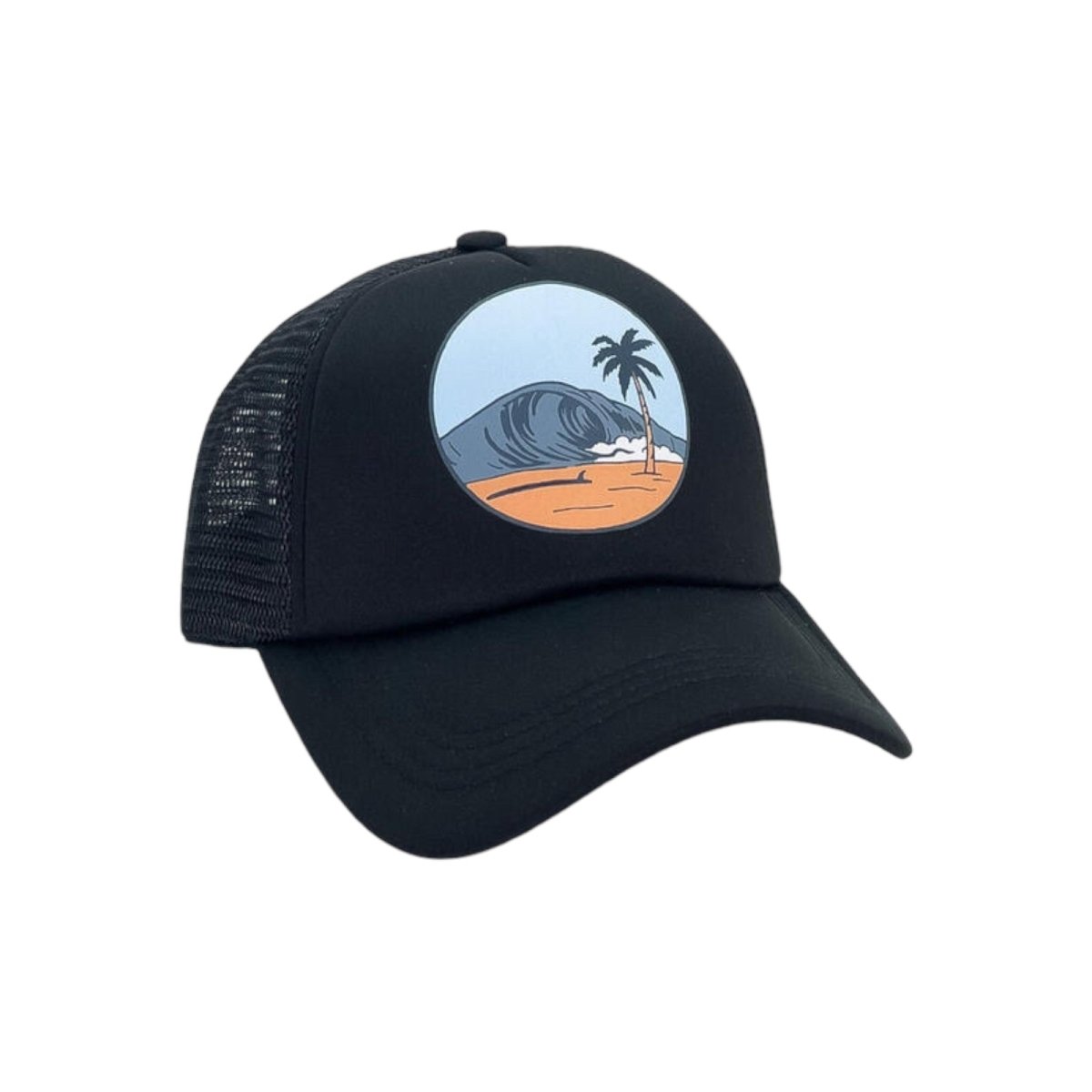 Waves Nomad Trucker Hat 6/8 / Black by Feather 4 Arrow