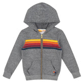 5 STRIPE ZIP UP HOODIE - AVIATOR NATION KIDS