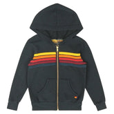 5 STRIPE ZIP UP HOODIE - AVIATOR NATION KIDS