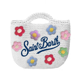 EMBROIDERED FLOWERS CROCHET MINI BAG (PREORDER)