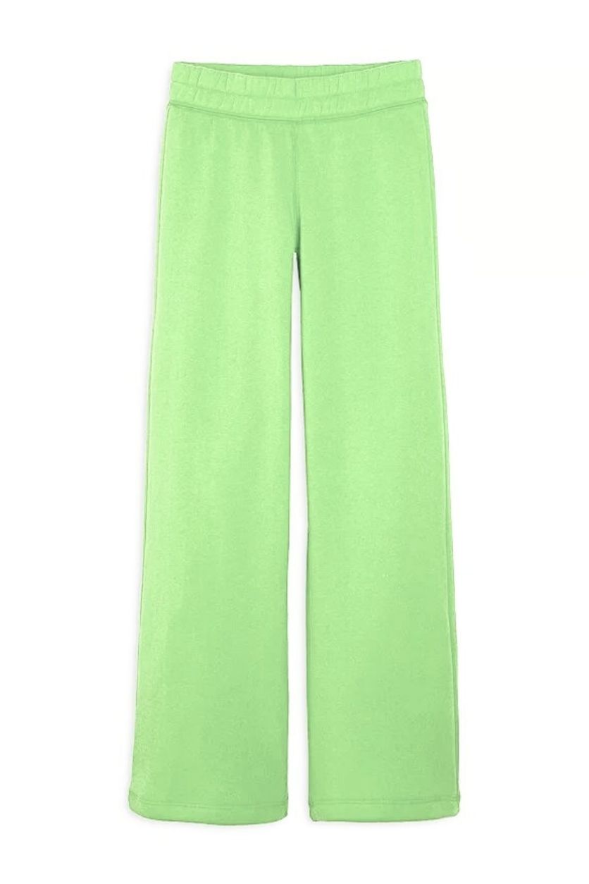 BRIGHT AVOCADO WIDE LEG SWEATPANTS (PREORDER)