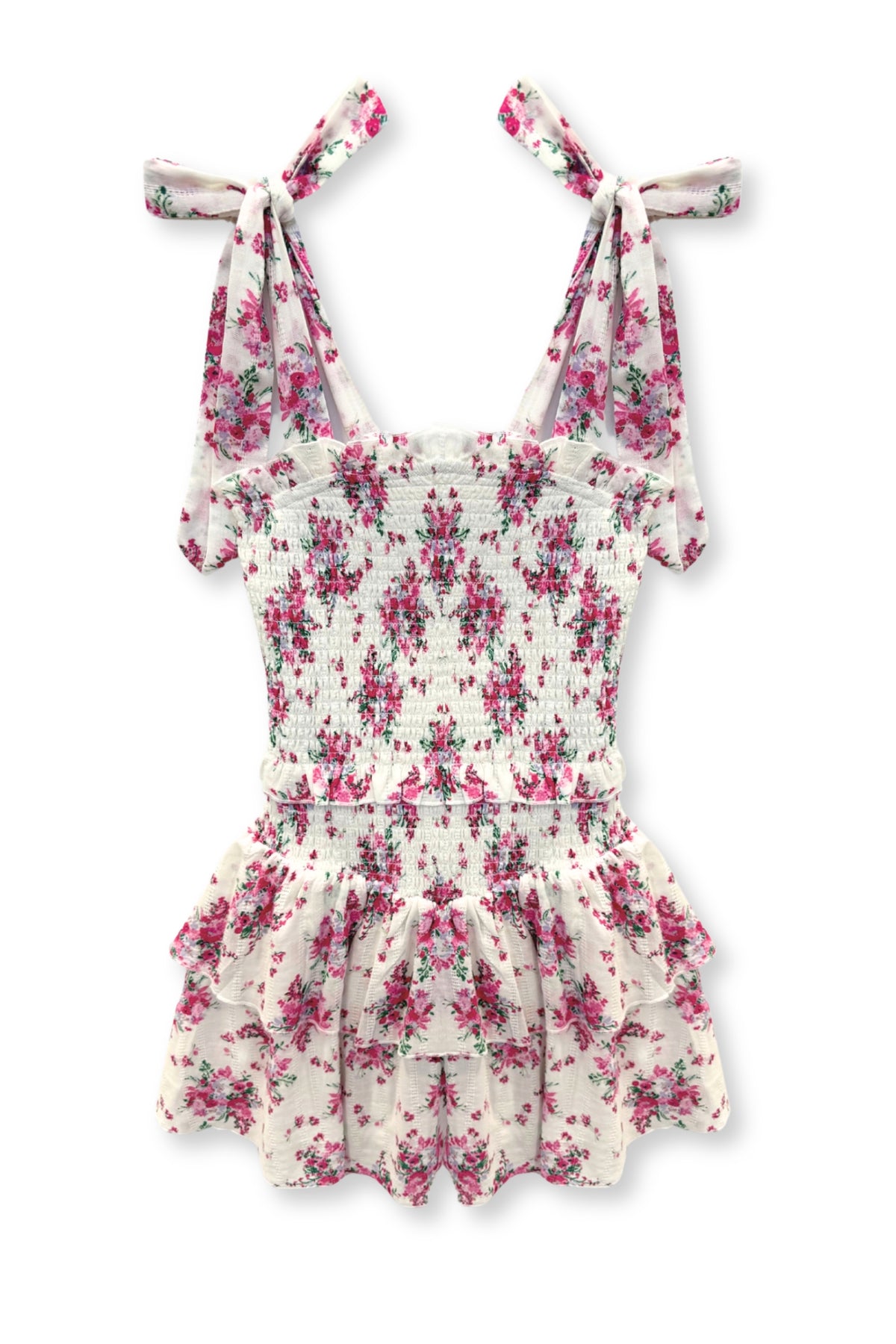 EMERSON WINTER WHITE BOUQUET DRESS (PREORDER)