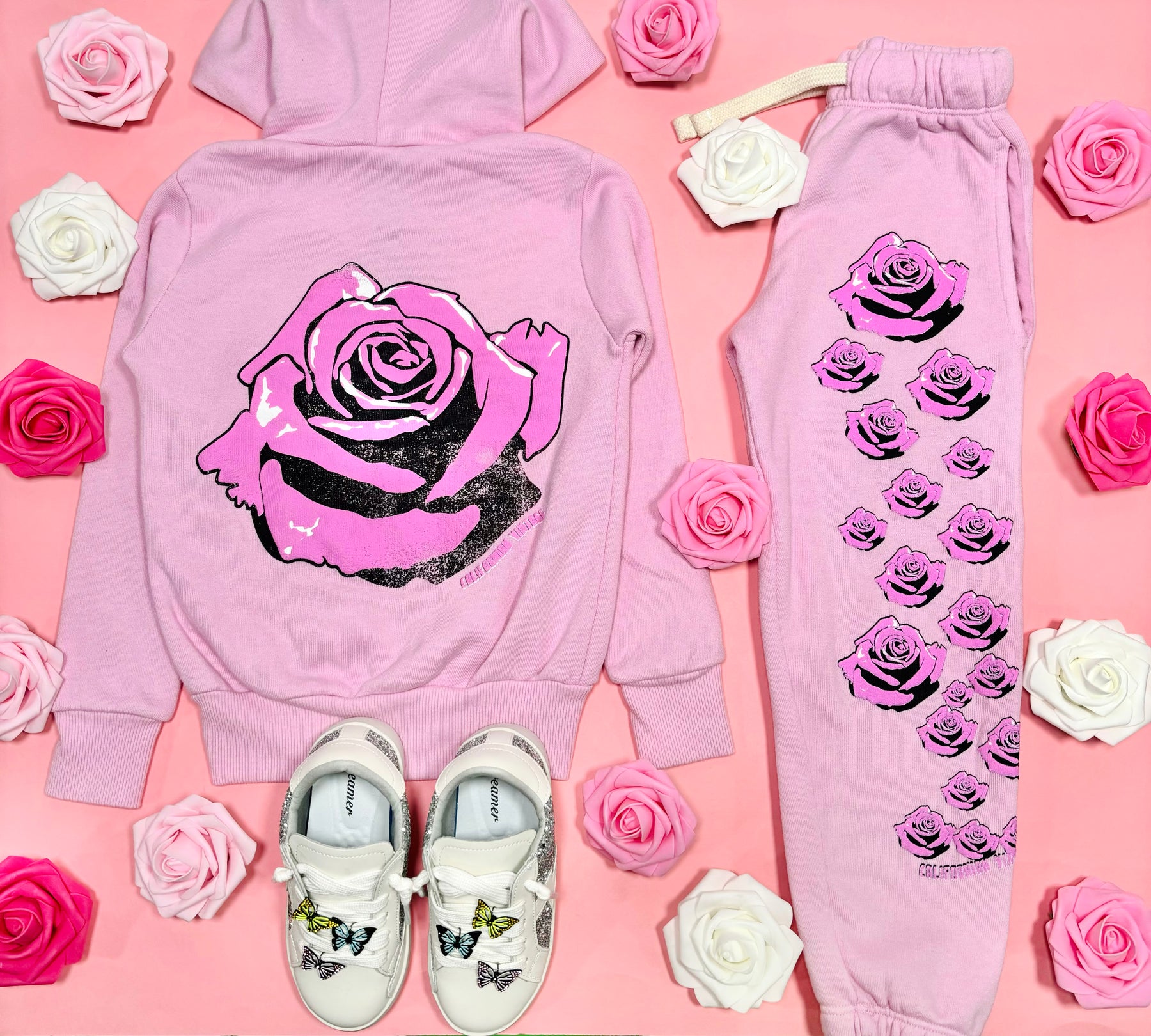 ROSE ZIP UP HOODIE