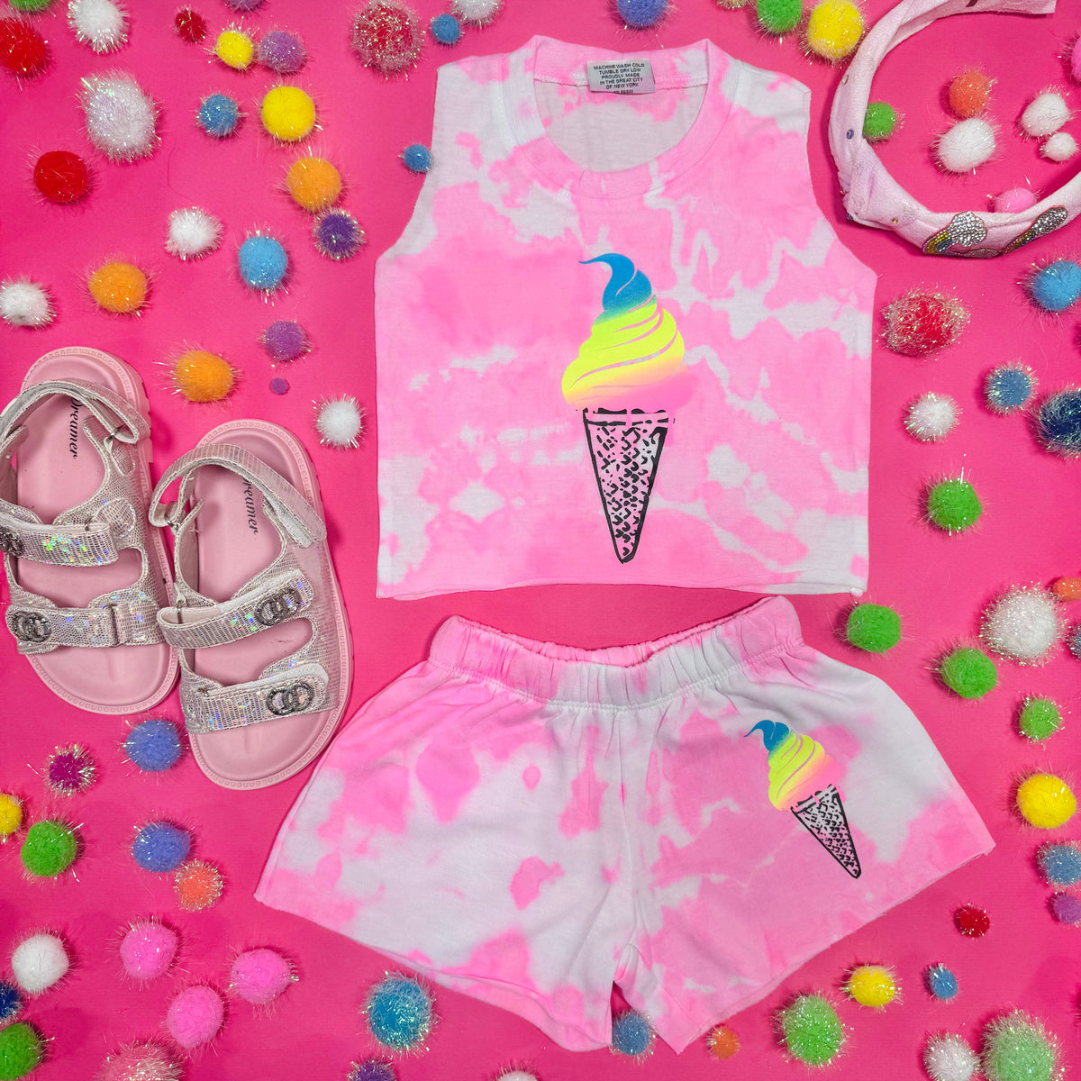 ICE CREAM CLOUD SHORTS - SHORTS