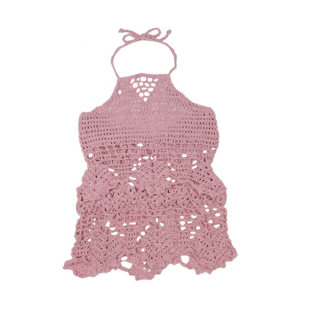 CROCHET HALTER DRESS (PREORDER)