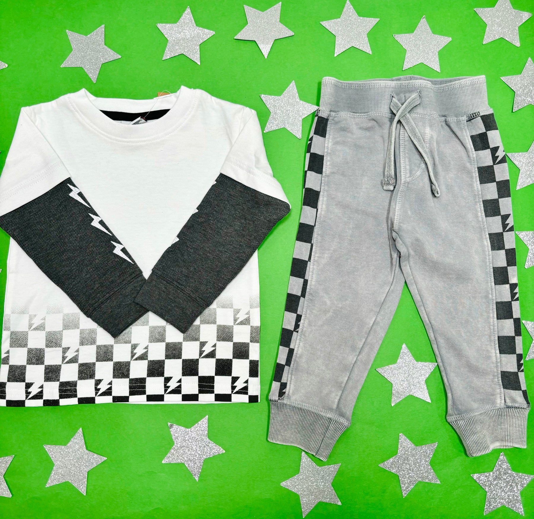 ENZYME CHECKERED SWEATPANTS