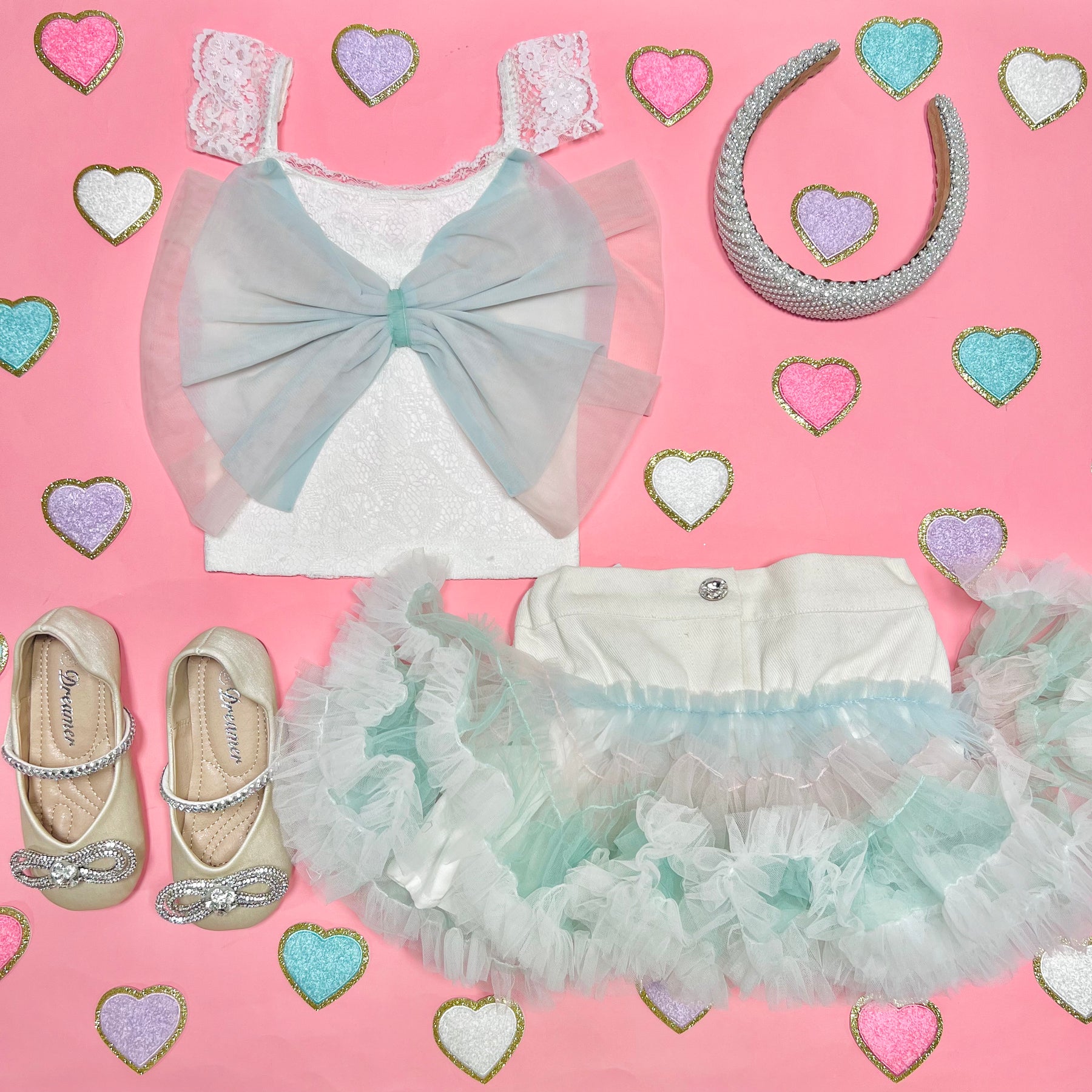 FIFI BOW TOP AND TUTU SKIRT SET