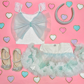 FIFI BOW TOP AND TUTU SKIRT SET