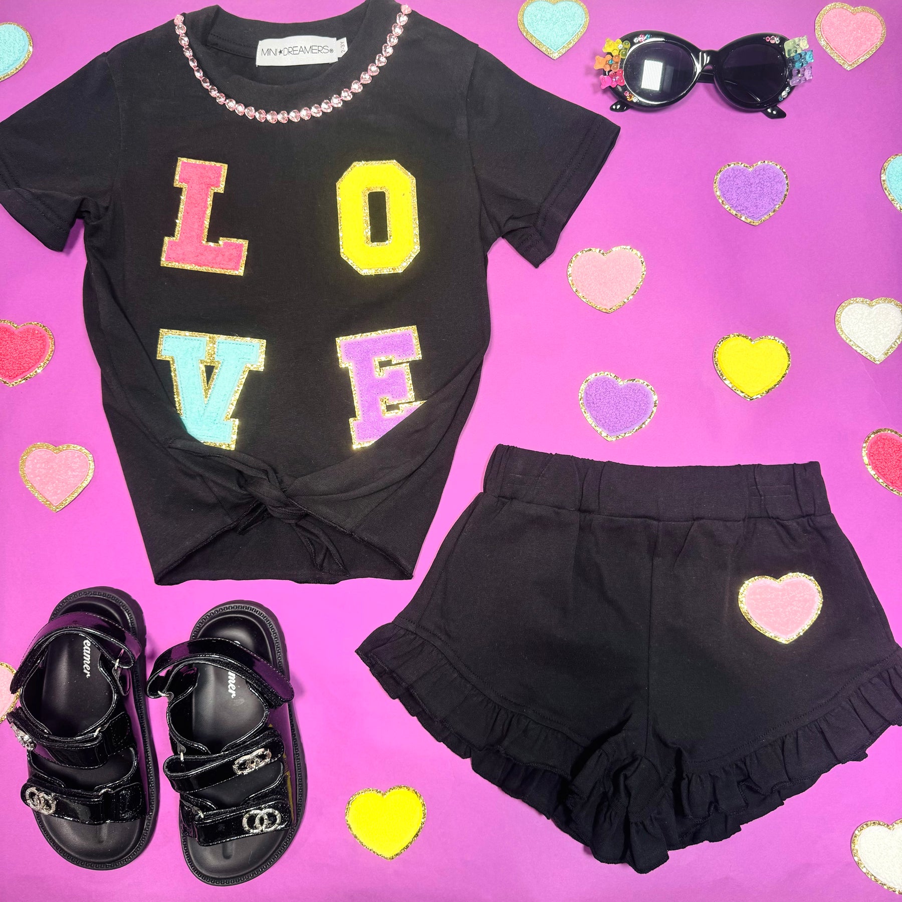 LEXIE LOVE TOP AND SHORTS SET - SET