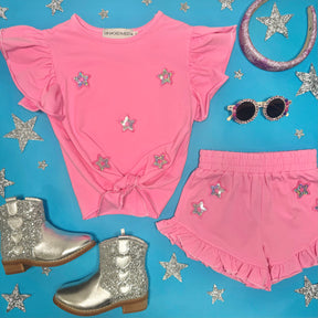 ZOEY STARS TOP AND SHORTS SET