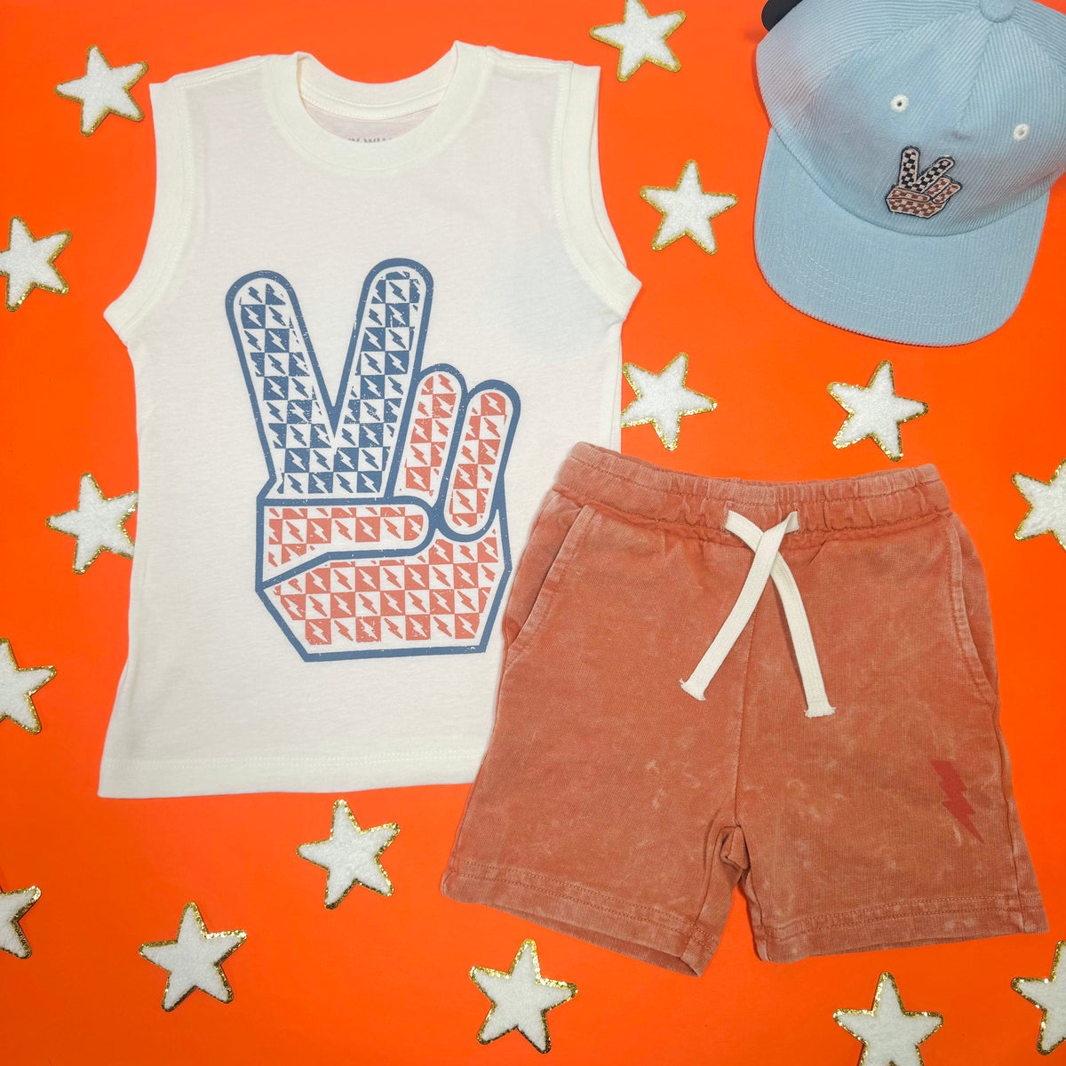 PEACE MUSCLE TANK TOP