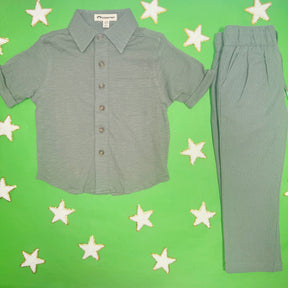 SAGE BEACH BUTTON DOWN TOP