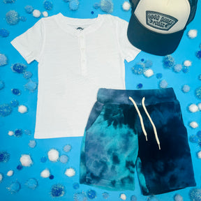 TIE DYE PRESTON TERRY RESORT SHORTS