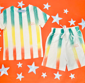 AUSTIN TIE DYE TSHIRT AND SHORTS SET