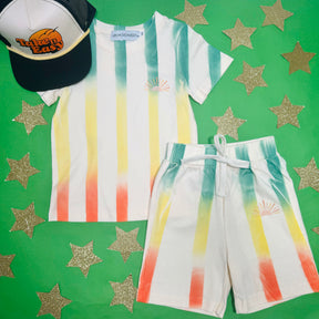 AUSTIN TIE DYE TSHIRT AND SHORTS SET