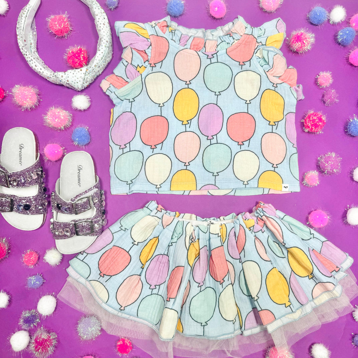 BALLOON LOLA TOP AND TUTU SKIRT SET - SET