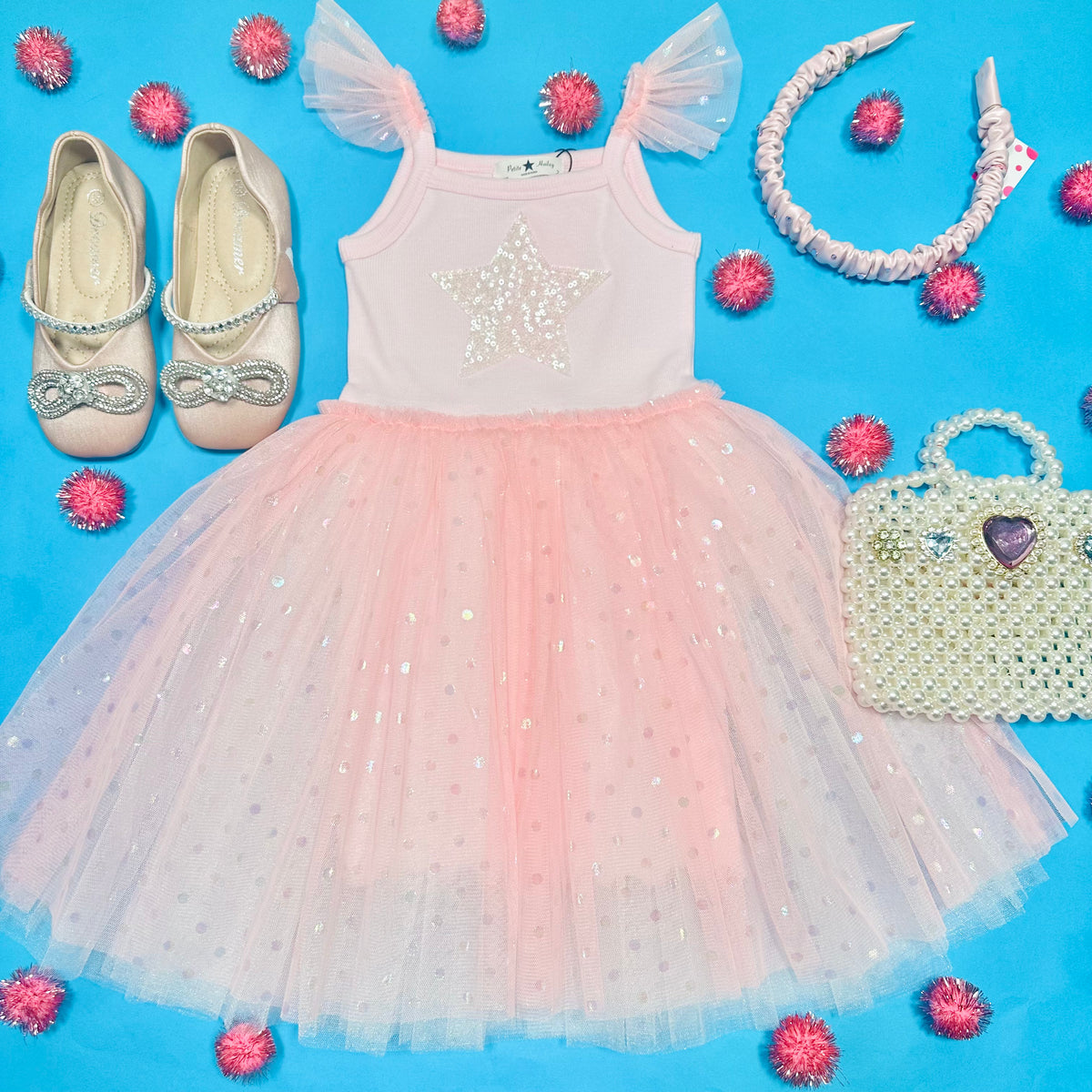 SOFIA STAR TUTU DRESS W/ TULLE STRAPS