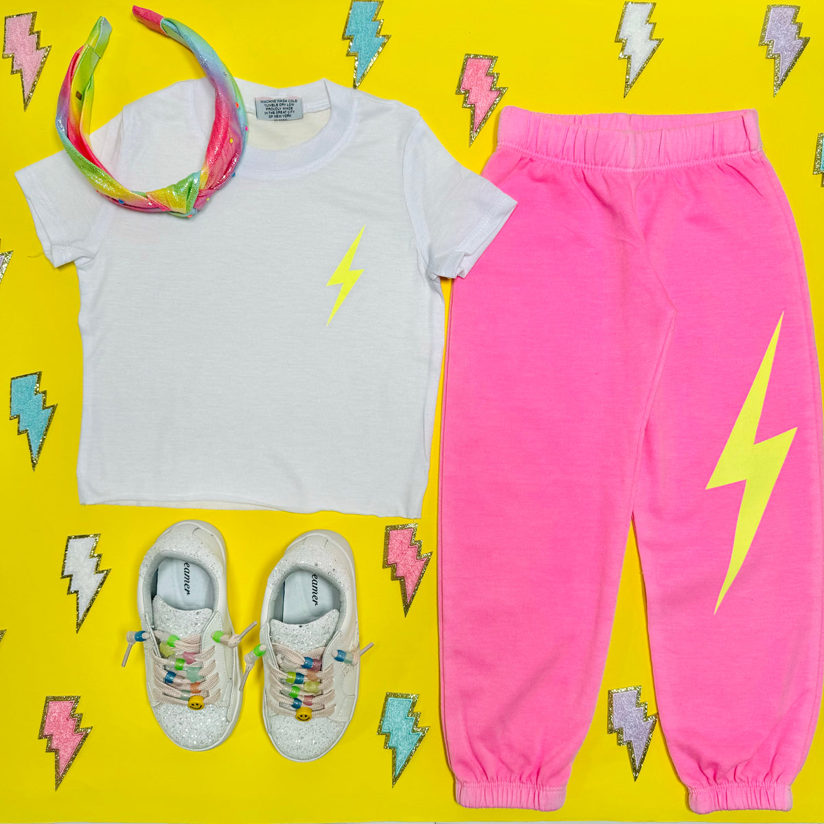 LIGHTNING NEON SWEATPANTS - SWEATPANTS