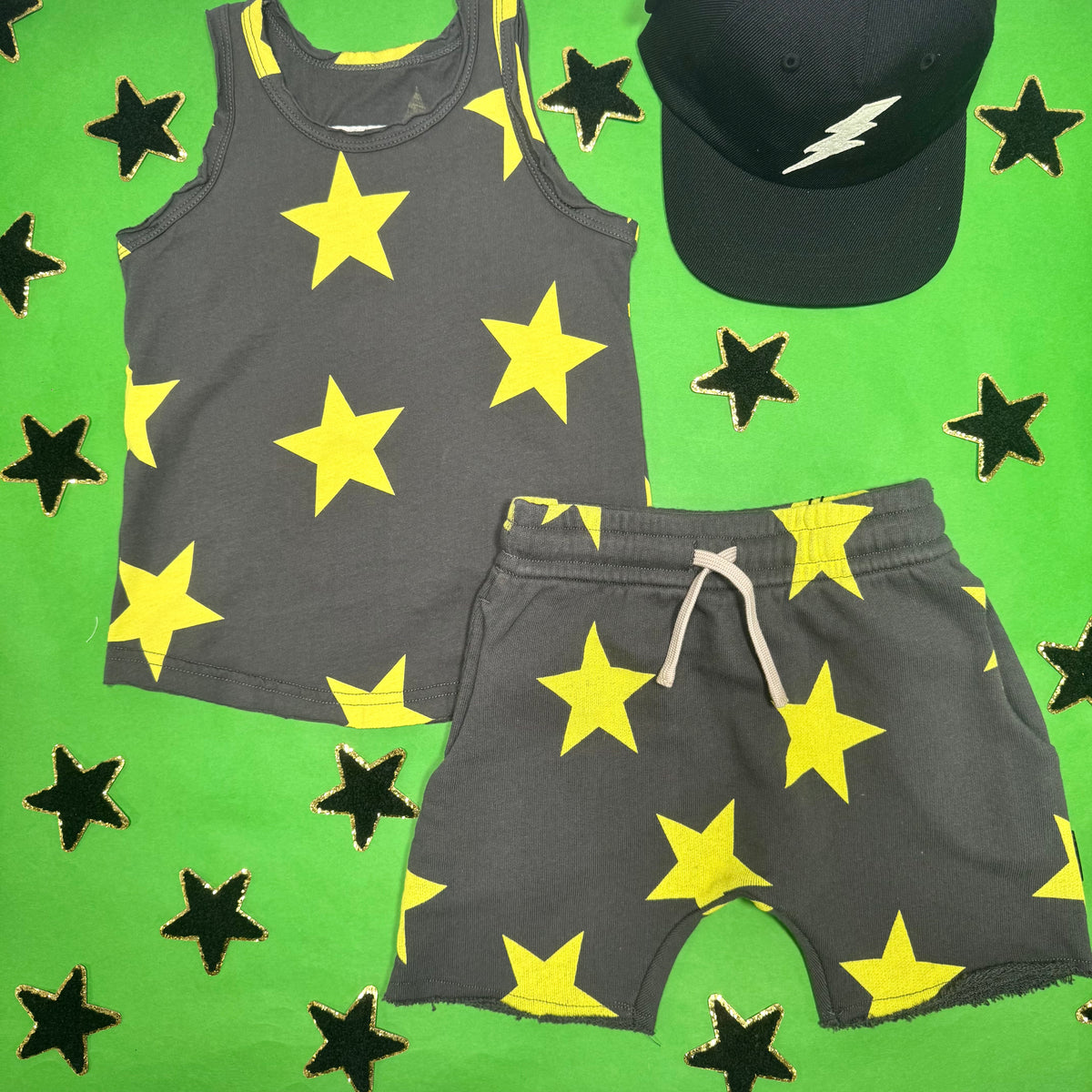 GRAPHITE STAR SHORTS - SHORTS