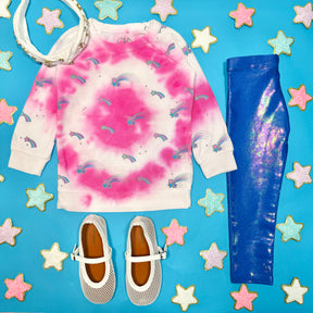 SHOOTING STAR TIE DYE SWEATSHIRT