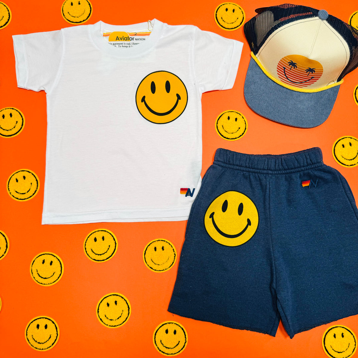 SMILEY SWEATSHORTS - SHORTS