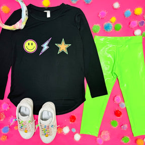 STAR & LIGHTNING LONG SLEEVE TSHIRT