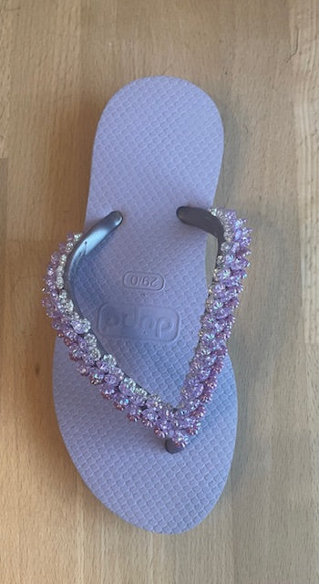 BEADED FLIP FLOP SANDALS (PREORDER) - SANDALS