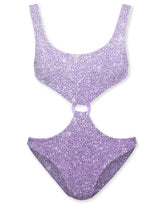 LAUREL CRINKLE LUREX CUT OUT ONE PIECE SWIMSUIT (PREORDER)