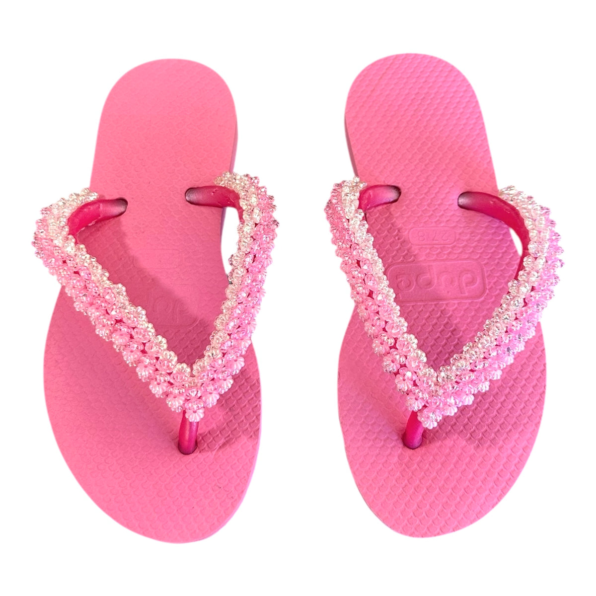 BEADED FLIP FLOP SANDALS