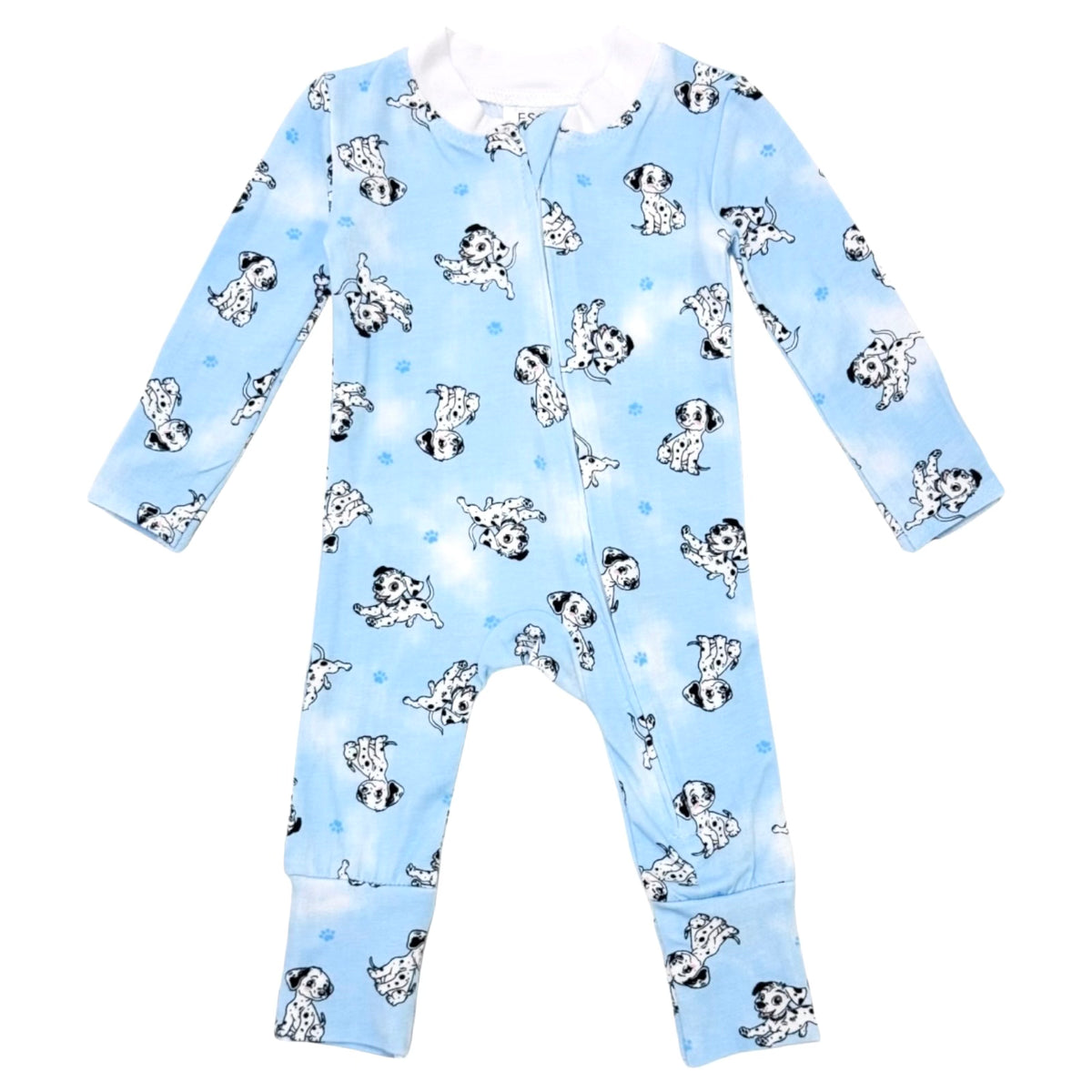 DALMATIONS ZIP FOOTIE - FOOTIES