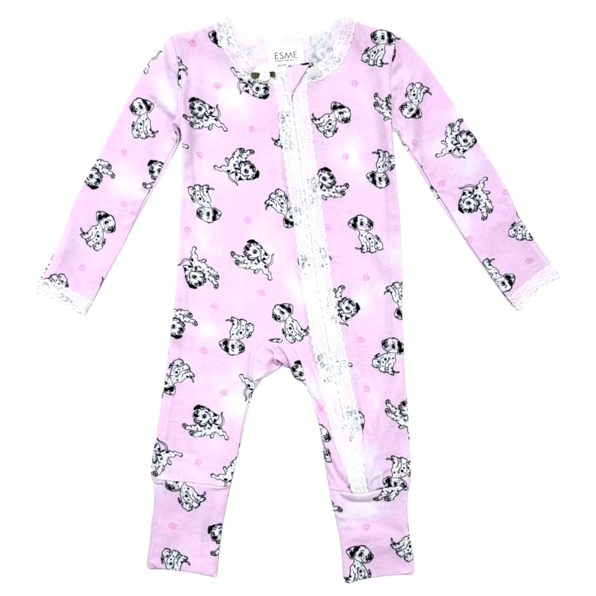 DALMATIONS ZIP FOOTIE - FOOTIES