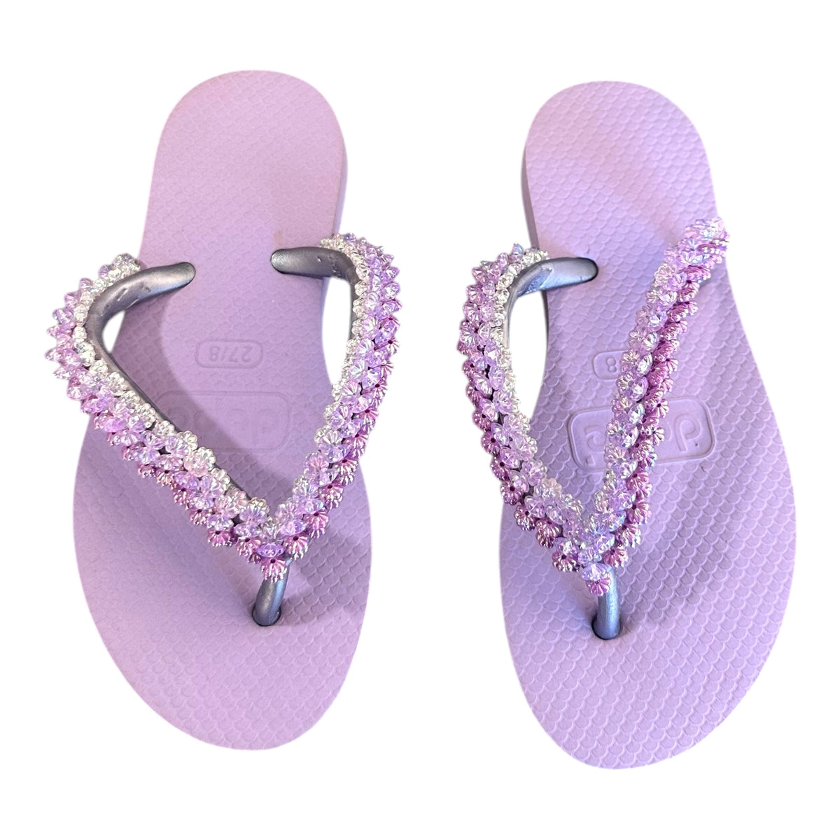 BEADED FLIP FLOP SANDALS