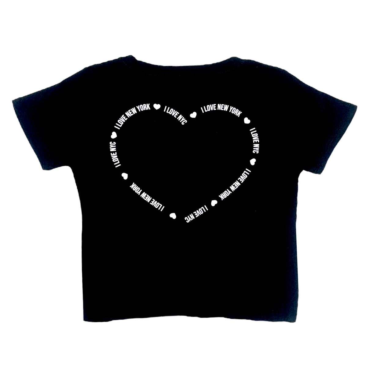 NEW YORK HEARTS CROP TSHIRT - SHORT SLEEVE TOPS