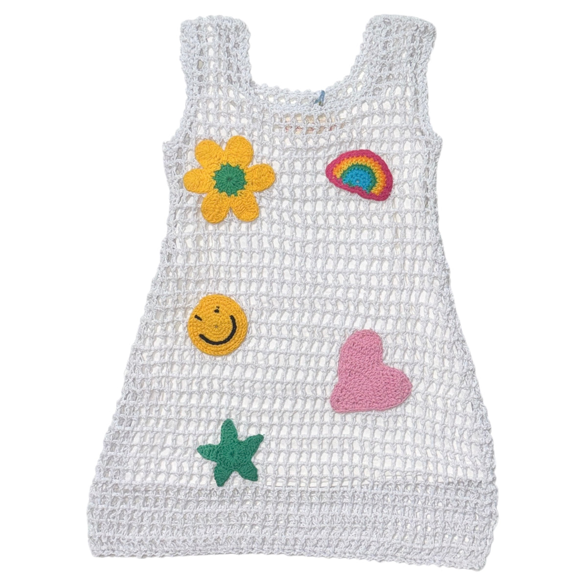 CROCHET ICON PATCHES DRESS