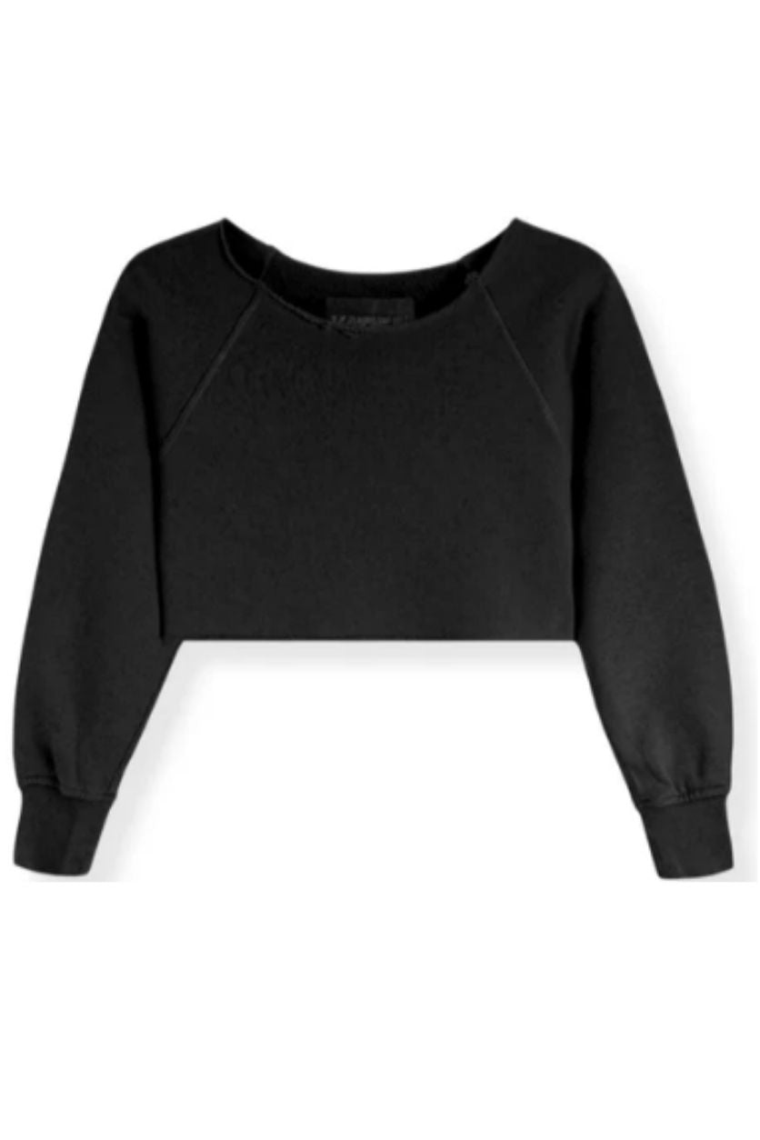 SHANE OFF THE SHOULDER CROP SWEATSHIRT