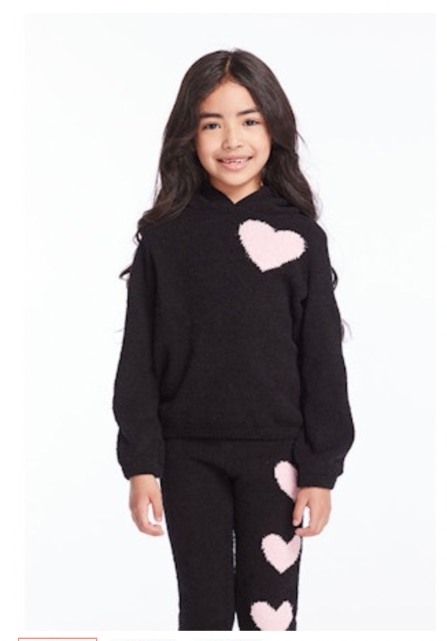 HEART FUZZY FLEECE HOODIE (PREORDER)