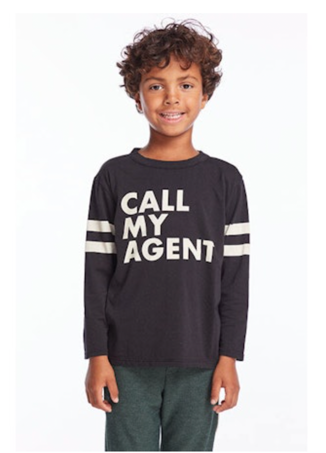 CALL MY AGENT LONG SLEEVE TSHIRT (PREORDER) - LONG SLEEVE TOPS