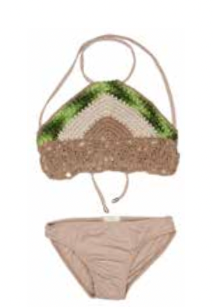 TRIANGLE HALTER CROCHET TWO PIECE BIKINI (PREORDER)