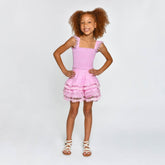 ADINA PINK LEMONADE SMOCKED TOP AND RUFFLE SKIRT (PREORDER) - LITTLE PEIXOTO