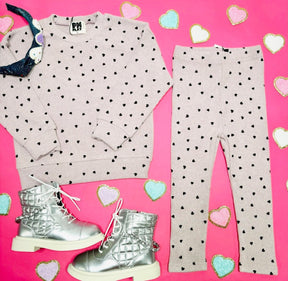 ALICE HEARTS SWEATSHIRT AND LEGGINGS SET - PETITE HAILEY