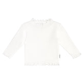 ALMOND MILK RIB LONG SLEEVE TOP (PREORDER) - HUXBABY