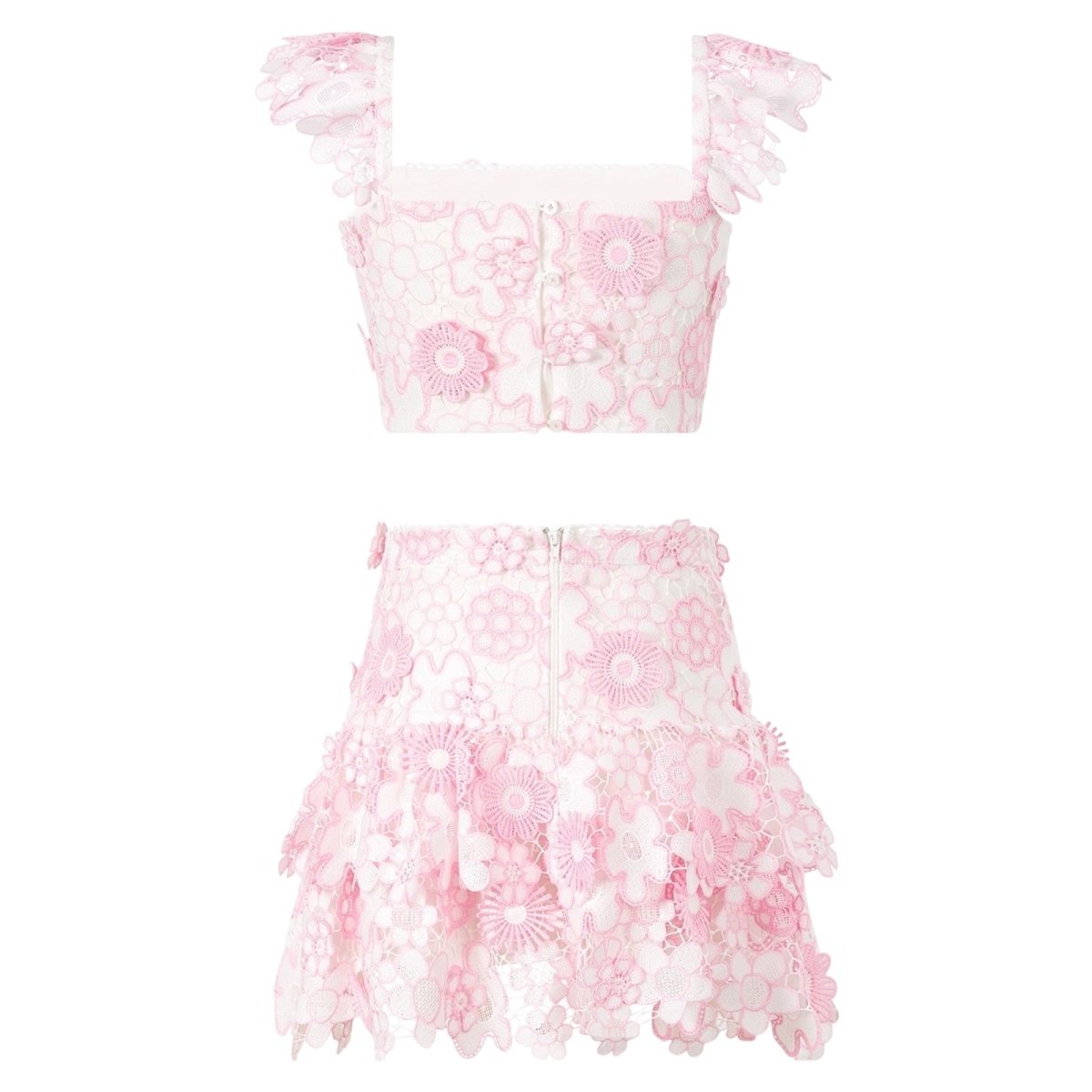 AMARA EMBROIDERED TOP AND SKIRT SET (PREORDER) - MARLO