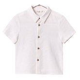 ATLAS SHORT SLEEVE BUTTON DOWN TOP - NORALEE