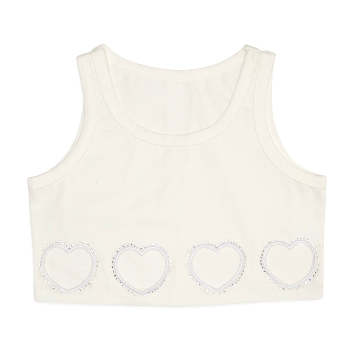 AYA CRYSTAL HEARTS CROP TOP - MINI DREAMERS