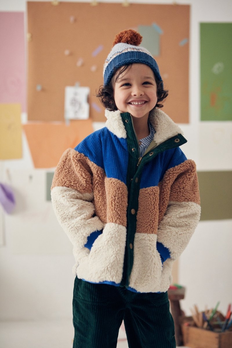 AYSER FAUX FUR TRIM JACKET (PREORDER) - LOUISE MISHA KIDS