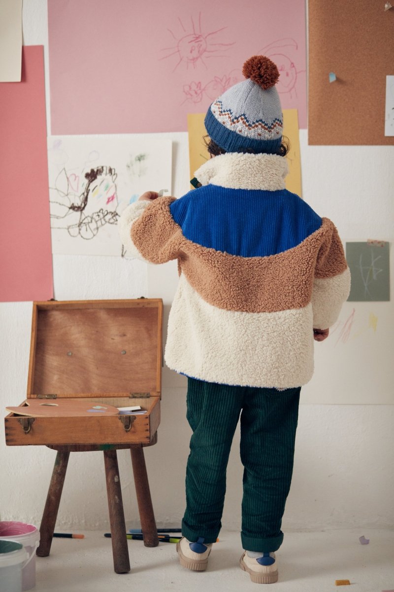 AYSER FAUX FUR TRIM JACKET (PREORDER) - LOUISE MISHA KIDS