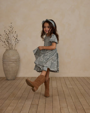 BANDANA LAUREL ROSE DRESS - RYLEE + CRU