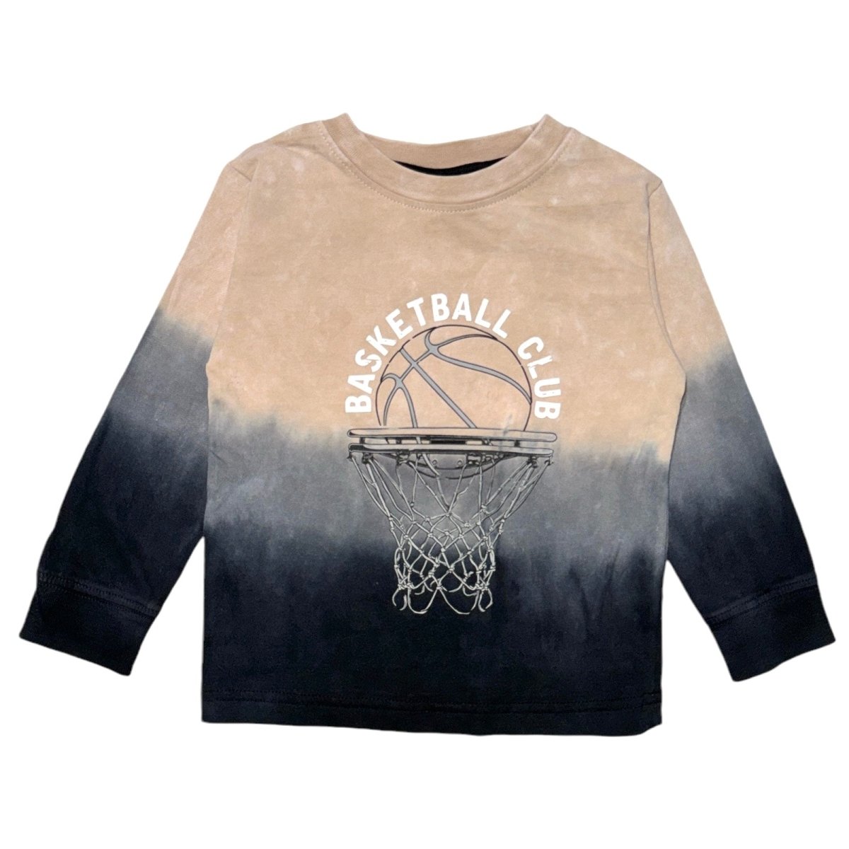 BASKETBALL DIP DYE LONG SLEEVE TSHIRT - MISH MISH