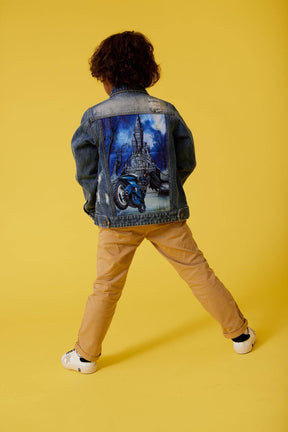 BATMAN DENIM JACKET (PREORDER) - LOLA AND THE BOYS